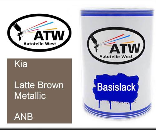 Kia, Latte Brown Metallic, ANB: 500ml Lackdose, von ATW Autoteile West.